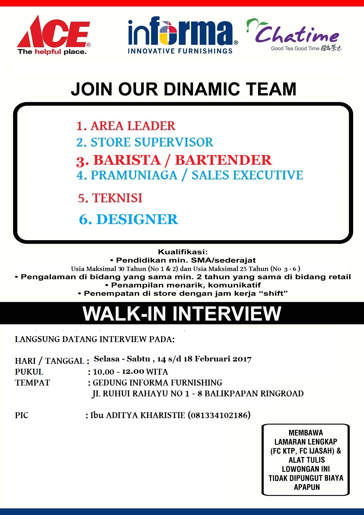 WALKIN INTERVIEW KAWAN LAMA GROUP